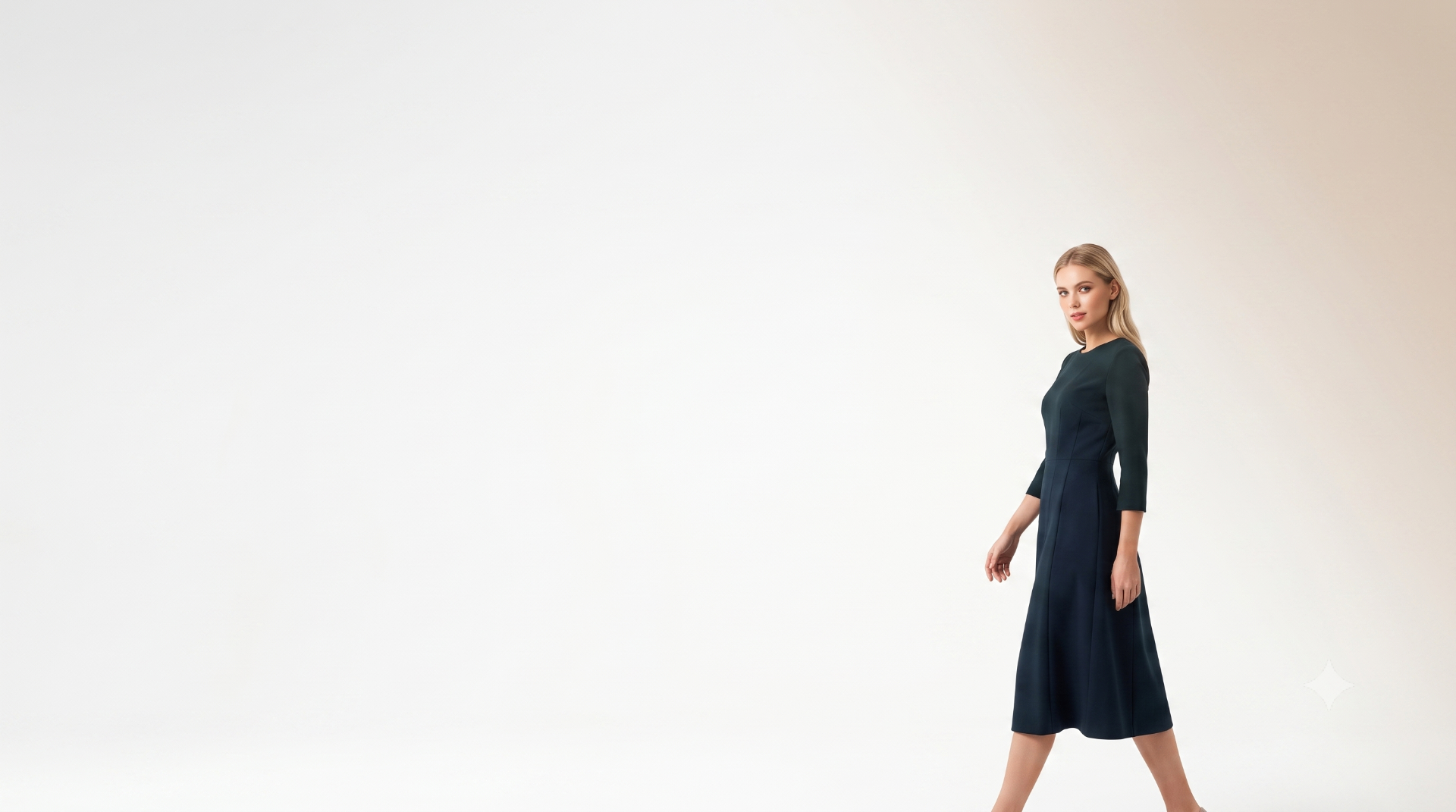Elegant fashion editorial look